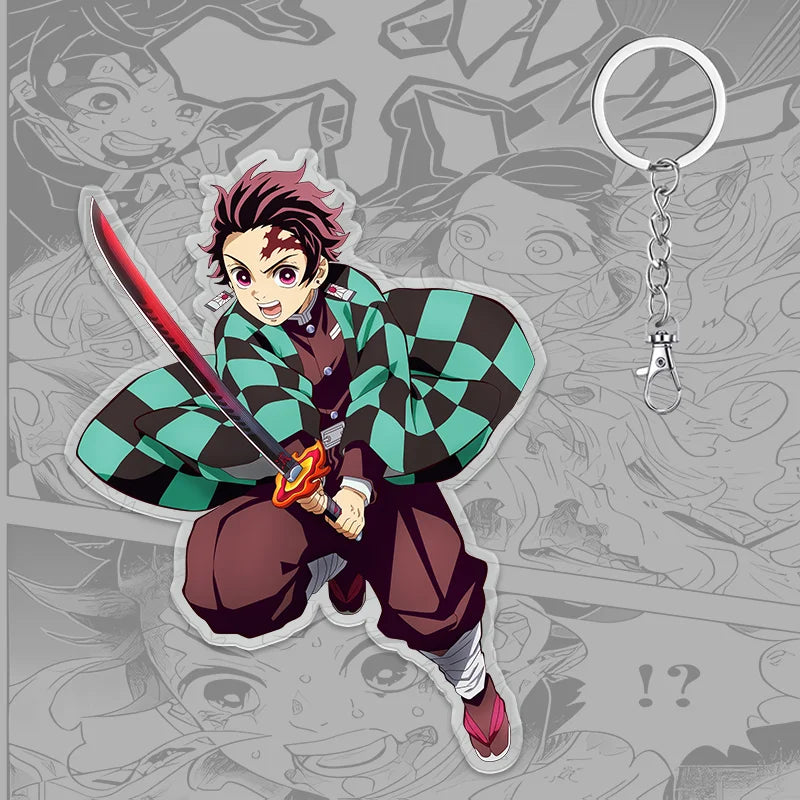 Demon Slayer Keychain: Tanjiro 6cm Acrylic Bag Pendant (ONLINE ORDER ONLY)