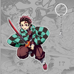 Demon Slayer Keychain: Tanjiro 6cm Acrylic Bag Pendant (ONLINE ORDER ONLY)