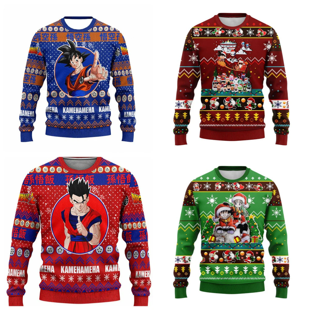 Dragon Ball Anime Sweater: Christmas Style Pullover Gift (ONLINE ORDER ONLY)