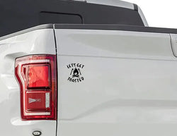 Let's Get Toasted Camping Life Black Vinyl Decal For Car Truck Window Camper (ONLINE ORDER ONLY)