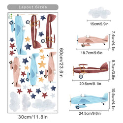 Retro Nursery Peel and Stick Stickers (ONLINE ORDER ONLY)