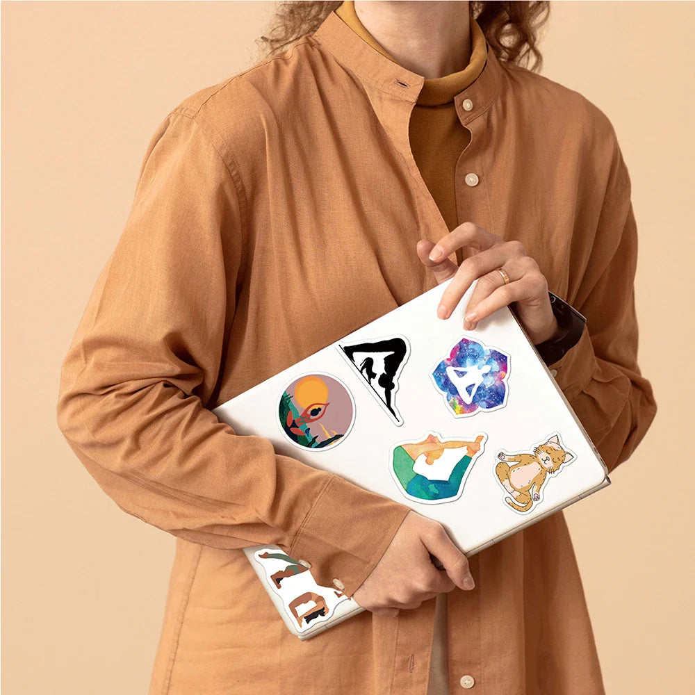 10/30/50pcs Vintage Yoga Mandala Flowers Sticker Packs (ONLINE ORDER ONLY)