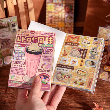 30piece/book Retro Flavor Museum Series Sticker for Phone Camera Journal Postcard DIY Kawaii Decoration Sticker Gift (ONLINE ORDER ONLY)
