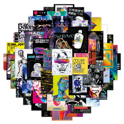 Acid Graffiti Stickers 10/30/55pcs Waterproof Decals for Laptop, Phone, Motorcycle, Car (Online Order Only)