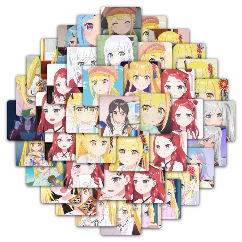 58pcs Anime Sticker Set for Luggage, Water Bottle, Phone, Laptop, Scooter, Fridge (Online Order Only)