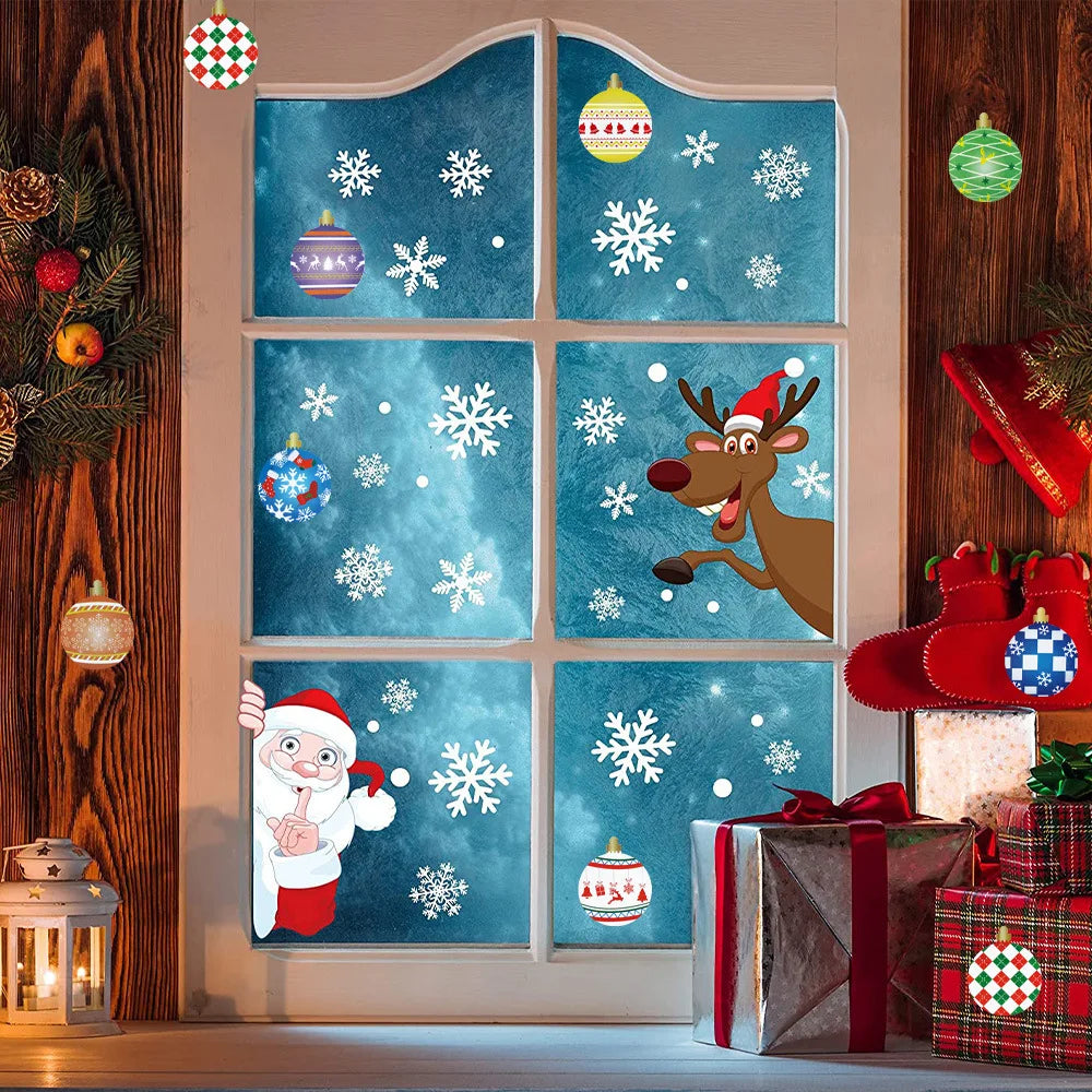 100-500Pcs Merry Christmas Sticker Christmas Party Holiday Decoration Gift Sealing Glue Baking Packaging Sticker Label 1inch (Online Order Only)
