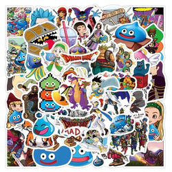 50pcs Dragon Quest Stickers for Luggage, Water Bottles, Phones, Laptops, Cars, Scooters, Refrigerators (Online Order Only)