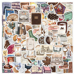 Retro Art Cartoon Stickers Aesthetic Decals Laptop Phone Car Notebook Guitar Diary Waterproof 10/30/50/126pcs (ONLINE ORDER ONLY)