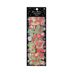 3Pcs/lot Cute Strawberry Flowers Decorative Sticker PET Scrapbooking Sticker Label Diary Album Stationery Aesthetic Art Supplies (ONLINE ORDER ONLY)