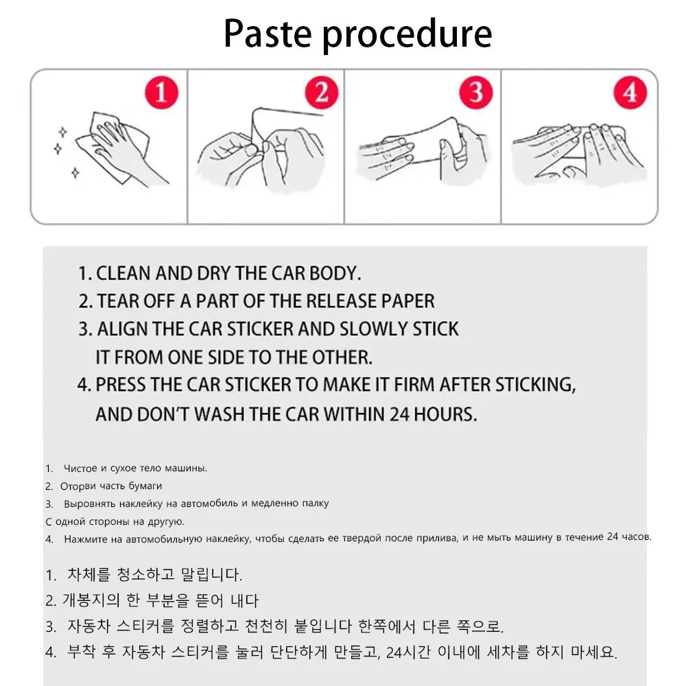 Ghost Car Sticker for Triangle Window Decoration External Accessories Die Cutting Waterproof Vinyl Decal Apply All Vehicles (ONLINE ORDER ONLY)