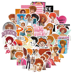 Ice Spice Cartoon Singer Stickers 10/30/50Pcs for Suitcase, Skateboard, Laptop, Phone, DIY Decal (ONLINE ORDER ONLY)