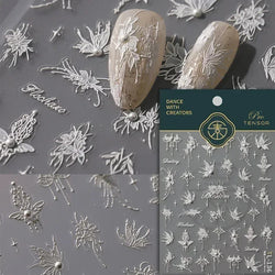 Charming Blue Sparrow Feather Rhinestone Wings Peacock Sparrow Dreamy Jelly Stars Self Adhesive Nail Art Stickers Manicure Decal (ONLINE ORDER ONLY)