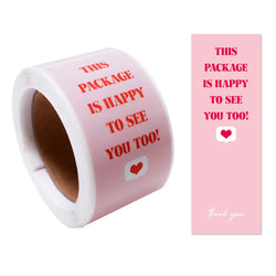 100pcs/Roll 3*9cm Thank You For Your Purchase Stickers For Small Business Gift Package Personalized Labels (Online Order Only)
