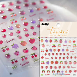 Fig Guava Pitaya Honey Peach Oranges Watermelon Strawberry Apple Pineapple Fruit Nail Art Decoration Stickers Manicure Decals (ONLINE ORDER ONLY)