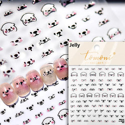 Blow Bubbles Goldfish Cat Kitten Water Love Heart Star Rabbit Bunny Self Adhesive Nail Art Decorations Stickers Manicure Decals (Online Order Only)
