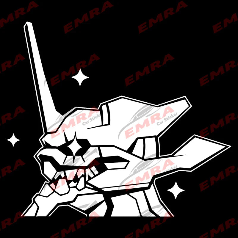 Anime Car Sticker for Robot JDM Sticker Decoration Bumper Window External Accessories Waterproof Die Cutting Vinyl Decals (ONLINE ORDER ONLY)