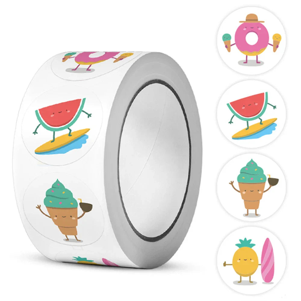 100-500pcs Cute Reward Stickers Cartoon Motivational Stickers for School Teacher Kids Student Stationery Stickers Kids 1inch (ONLINE ORDER ONLY)