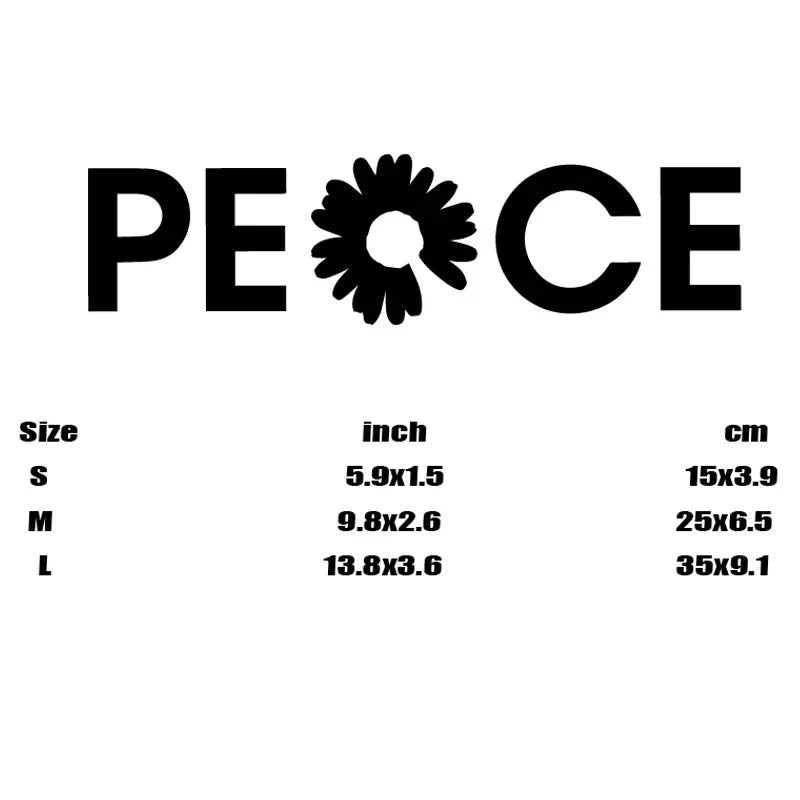 “PEACE”Stickers，High Quality And Durable Automobiles Exterior Accessories Self-adhesive Decals (ONLINE ORDER ONLY)