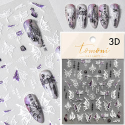 Halloween Ghost Pumpkin Bat Coffin Cat Spider Demon Jelly Self Adhesive Nail Art Sticker Terrifying Candy Candle Manicure Decals (ONLINE ORDER ONLY)