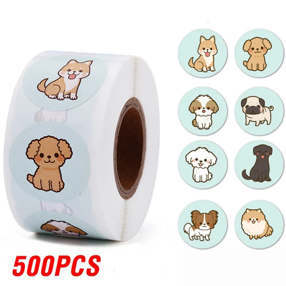 100-500pcs Teacher Reward Sticker Fun Motivation Cat Dog Stickerfor School Teacher Student Stationery Stickers Kids (ONLINE ORDER ONLY)