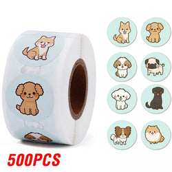 100-500pcs Teacher Reward Sticker Fun Motivation Cat Dog Stickerfor School Teacher Student Stationery Stickers Kids (ONLINE ORDER ONLY)