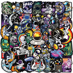 Astronaut Space Stickers Waterproof Decals for Skateboard, Motorcycle, Luggage (10/30/50PCS) (ONLINE ORDER ONLY)
