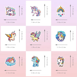10/50Pcs Cute Cartoon Horse Stickers for Laptop Luggage Phone Car Scooter Funny Vinyl Decal for Kids Girl Children Gift (ONLINE ORDER ONLY)