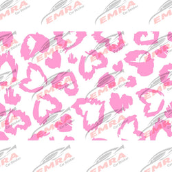 Universal Leopard Print  Heart Shape Sticker for Car Window Decoration Suitable  All Vehicles Accessories Waterproof Vinyl Decal (ONLINE ORDER ONLY)