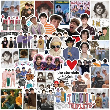 10/50PCS Cool Influencer Sturniolo Triplets Stickers Graffiti DIY Scrapbooking Phone Laptop Luggage Wall Car Decoration Sticker (Online Order Only)