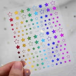 9Pcs 3D Sliver Stars Nails Stickers Bronzing Star Nail Art Decals For DIY Nail Art Decoration Self Adhesive Nail Manicure Parts* (Online Order Only)