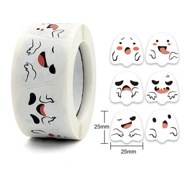 100-500pcs Halloween Sticker Sealing Label Stickers Adhesive Sticker For Gifts Handmade Envelope DIY Stationery Stickers (ONLINE ORDER ONLY)