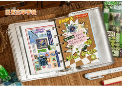 6Pcs/lot Cute Retro Y2K Die-cut Flash Stickers Decorative Stickers for Scrapbooking DIY Phone Case Decoration Collage Material (ONLINE ORDER ONLY)