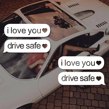 "drive safe"stickers,creative&funny High Quality And Durable Automobiles Exterior Accessories Self-adhesive Decals (ONLINE ORDER ONLY)