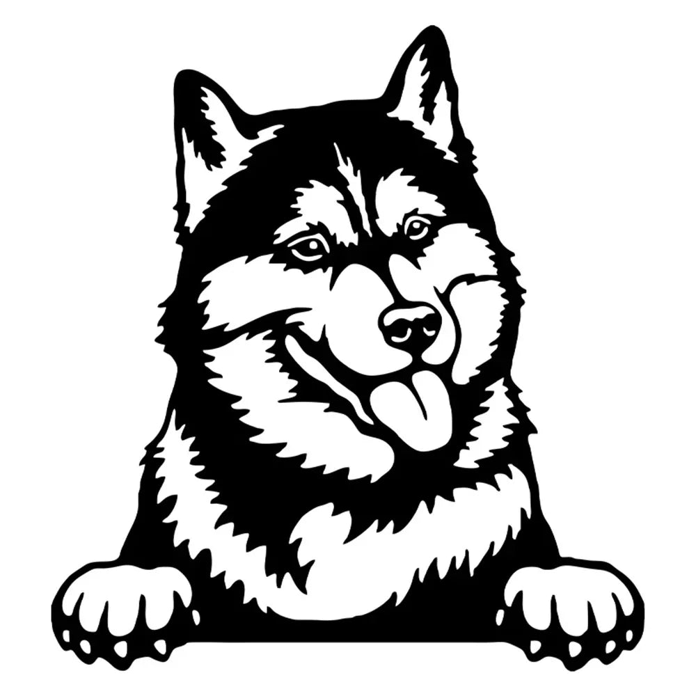 Cars Accessorie Decals Funny Dog  Car Decal Dogs Pet Animals Laptop Vinyl Sticker (Online Order Only)