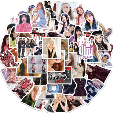 10/50pcs/set (G)I-DLE Graffiti Stickers Korean Girl Group Stickers Lomo Cards GIDLE Album Girls I Burn Photo Card Postcard (ONLINE ORDER ONLY)