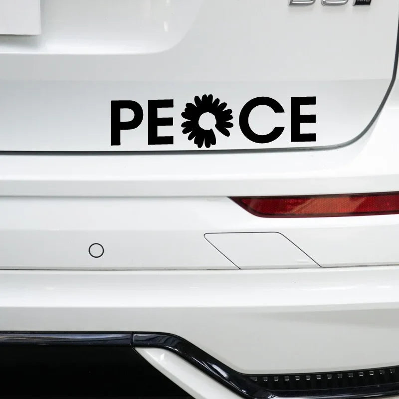 “PEACE”Stickers，High Quality And Durable Automobiles Exterior Accessories Self-adhesive Decals (ONLINE ORDER ONLY)