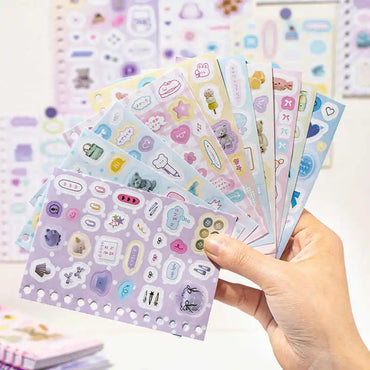 30sheets/piece Korean Ins Cute Collage Material Decorative Sticker Book Laptop Kpop Scrapbook Journal Kawaii Stickers Kids Gift (ONLINE ORDER ONLY)