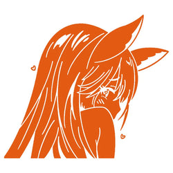 Japanese Anime Car Sticker Window Decoration Beautiful Girl Stickers Laptop Computer Auto Parts Vinyl Decal (ONLINE ORDER ONLY)