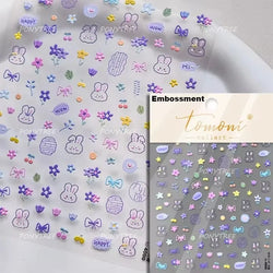Worker's Speech Chinese Characters Abstract Comics Vivid Patterns Adhesive Nail Art Stickers Satirical Writing Manicure Decals (Online Order Only)