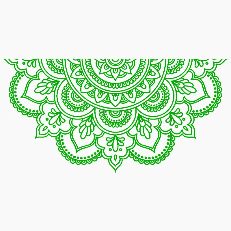 Half Mandala Car Sticker Decoration Window Bodywork Styling Motorcycle Accessories Die Cutting Vinyl Decals (ONLINE ORDER ONLY)