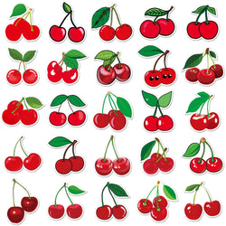 10/50pcs Fruit Cherry Sticker Notebook Computer Guitar Mobile Phone Cup Craft Supplies Scrapbook Materials Stationery Sticker (ONLINE ORDER ONLY)