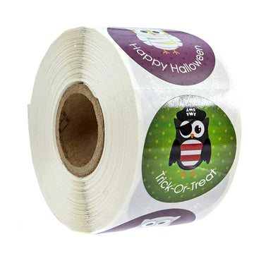 100-500pcs Halloween Decoration Labels Seal Stickers Pumpkin ghost Cat Elf Witch Ghost Sealing Gift Paper Label Sticker (Online Order Only)