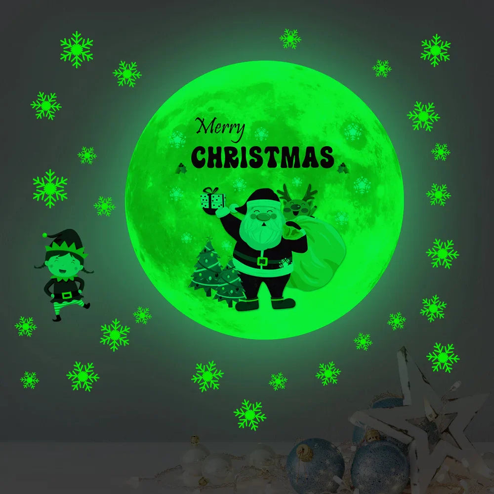 Glow-in-the-Dark Snowflake Wall Stickers for Kids Room Decor (ONLINE ORDER ONLY)
