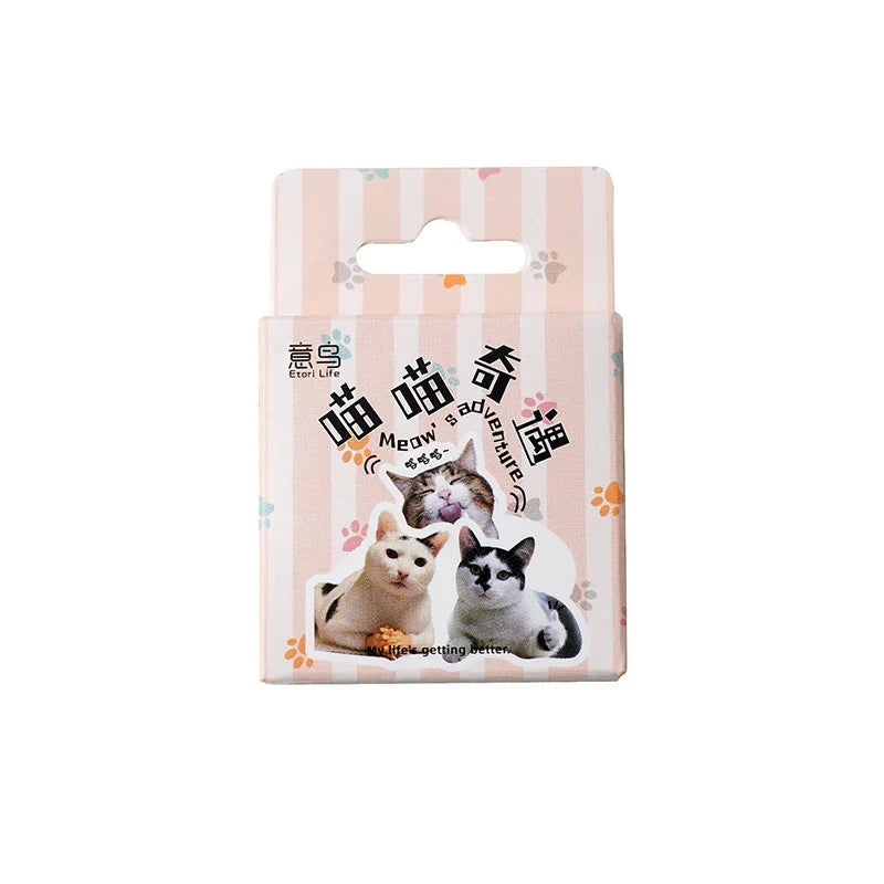 46pcs Cat Stickers for Suitcase, Skateboard, Luggage, Laptop, Phone, DIY Decoration, School Supplies, Toys (Online Order Only)