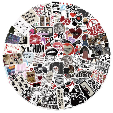 10/50/100PCS Downtown Y2K Girls VSCO 90s Vintage Stickers Cute Aesthetic Decal Car Diary Motorcycle Laptop Scrapbook Toy Sticker (Online Order Only)