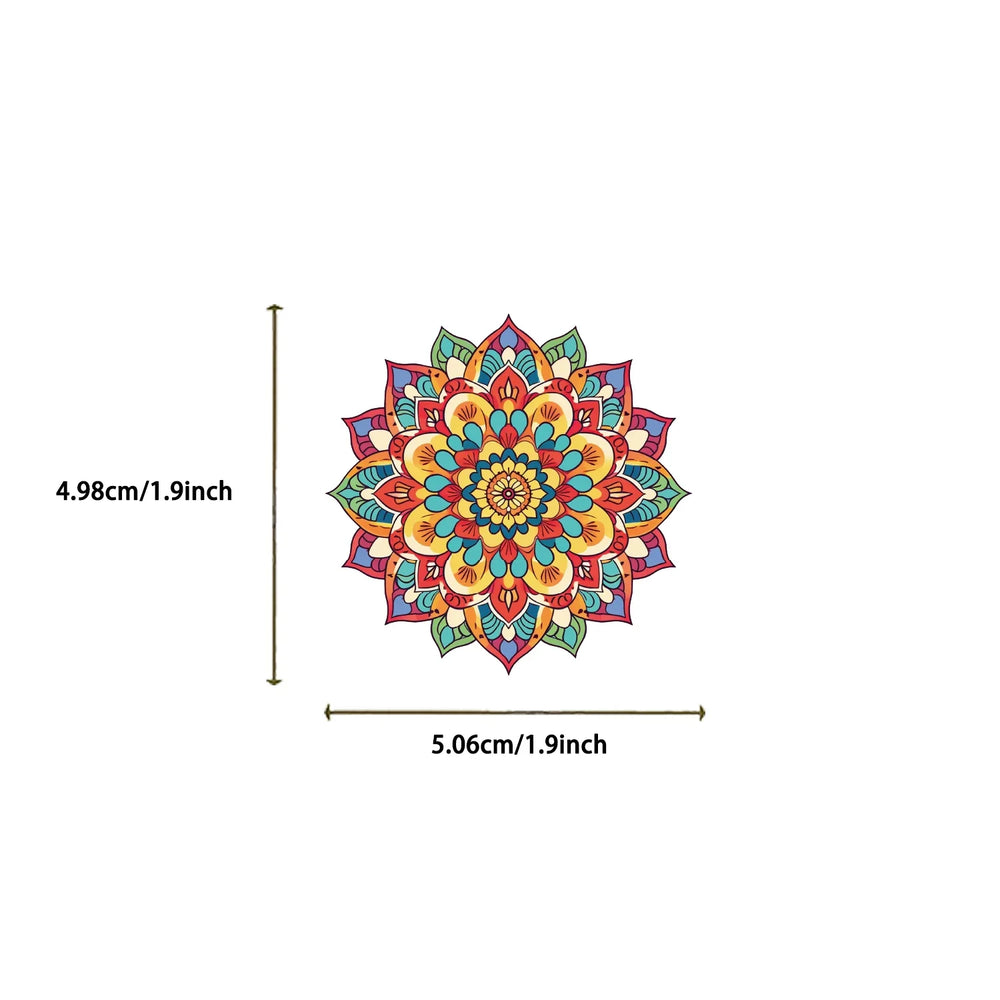 50PCS Colorful Mandala Pattern PVC Stickers for Car Suitcase Car Helmet Luggage Graffiti Sticker For Phone Case Home Decals (Online Order Only)