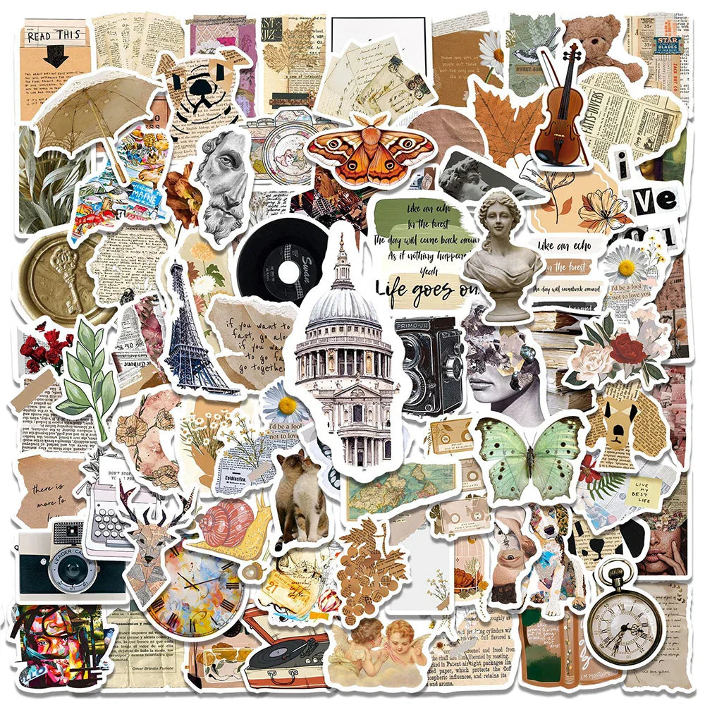 Cute Cartoon Vsco Stickers for Laptop, Luggage, Phone, Notebook - 10/30/50/100pcs (Online Order Only)