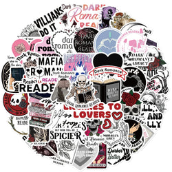 50PCS Dark Romance Scrapbook Stickers DIY Diary Laptop Luggage Skateboard Graffiti Decal Fun Stylish Classic Toys (Online Order Only)