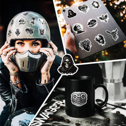 10/30/50PCS Kawaii Exaggerated Gothic Sticky PVC Sticker Aesthetic DIY Decoration Scrapbooking Hand Accounting Supplies for Kids (ONLINE ORDER ONLY)