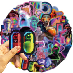50PCS Cool Punk Art Stickers Aesthetic Laptop Phone Sticker DIY Motorcycle Luggage Car Skateboard Toy (ONLINE ORDER ONLY)